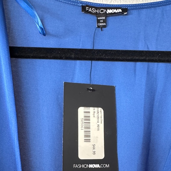 Fashion Nova Vibrant Blue Dress - Picture 2 of 2